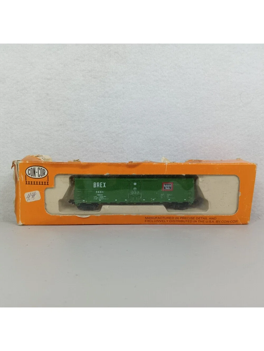 Con Cor Scale Burlington Route BREX RBBX 79513 Box Car N Scale 1 160